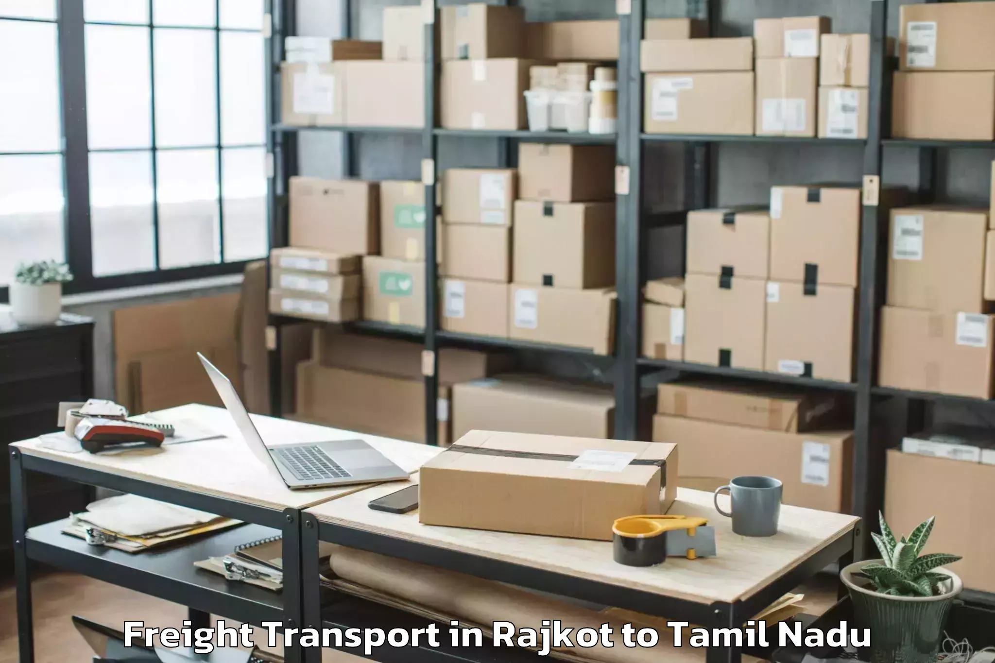 Affordable Rajkot to Kattivakkam Freight Transport